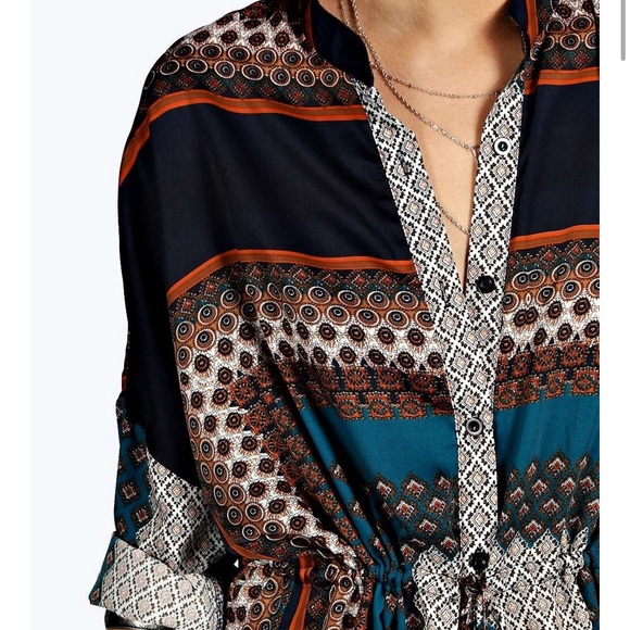 Paisley shirt dress - Picture 2 of 3